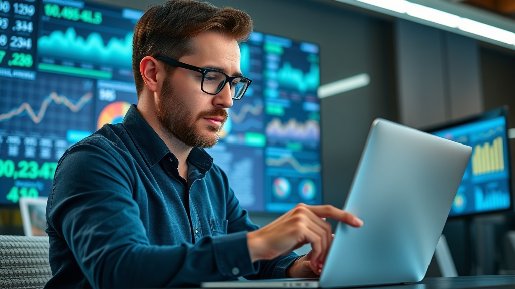 Data-driven marketer reviewing analytics to increase conversions using social proof