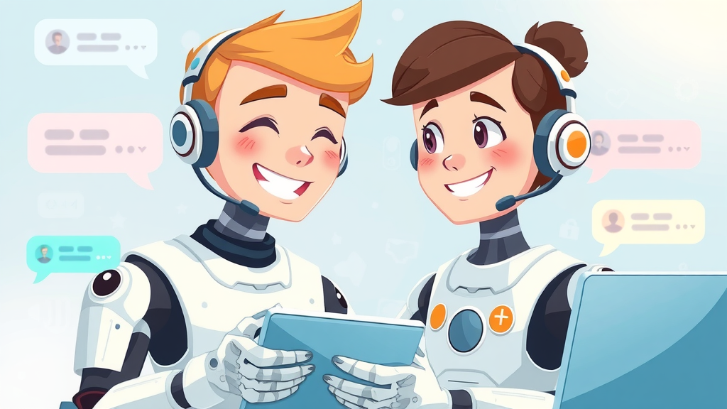customer interacting with ai agent chatbot for business support