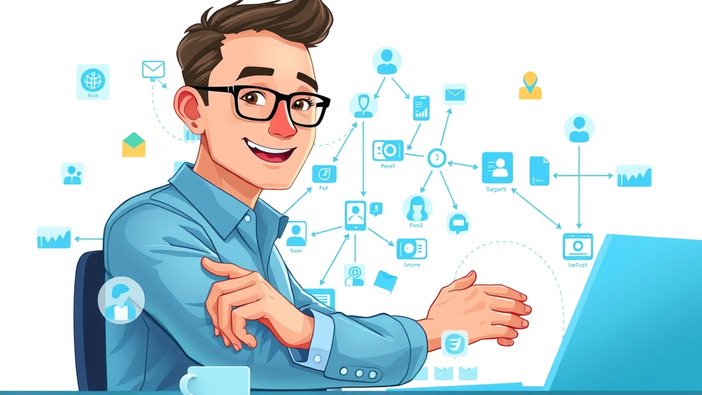 automation stack digital workspace interconnected software tools owner overseeing workflow