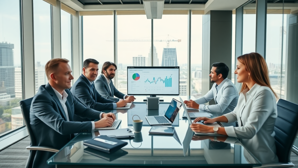 Orlando law firm attorneys collaborating on digital marketing analytics