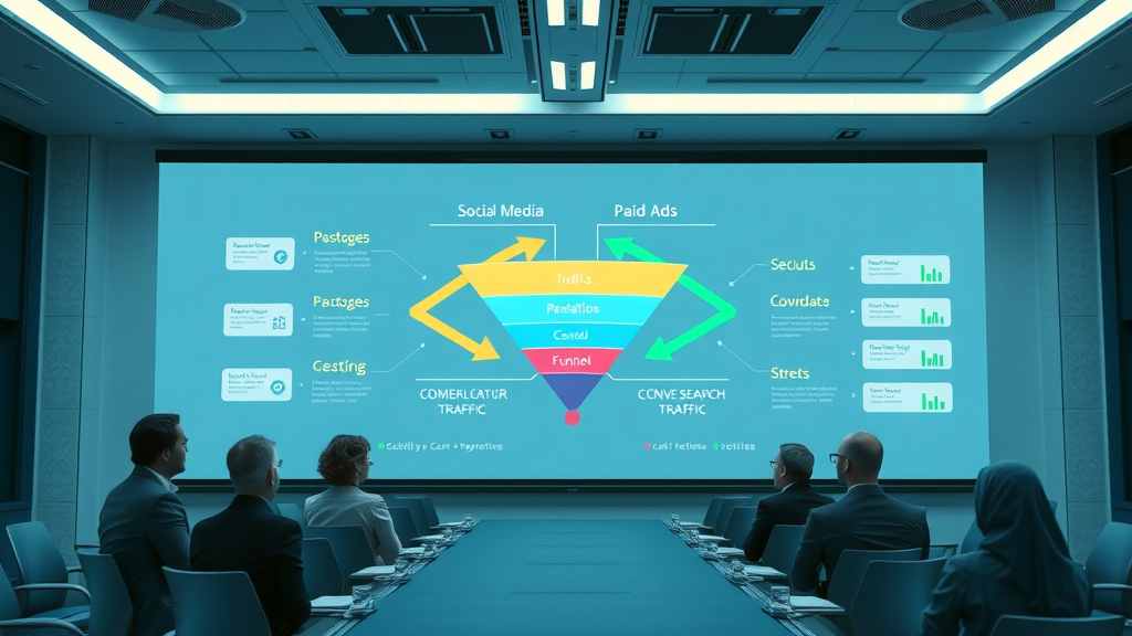funnel optimization channel mix social media paid organic search traffic