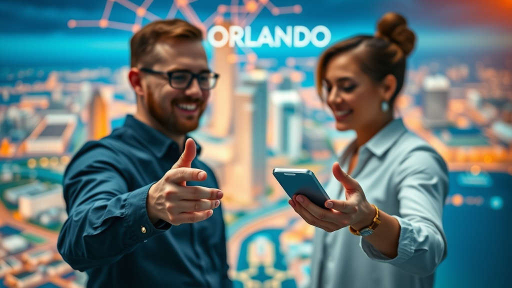Seamless website and social media integration for Orlando businesses, illustrating the synergy of web design and social media marketing.
