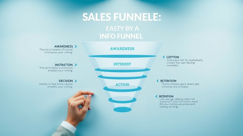 conversion funnel infographic awareness interest decision action retention