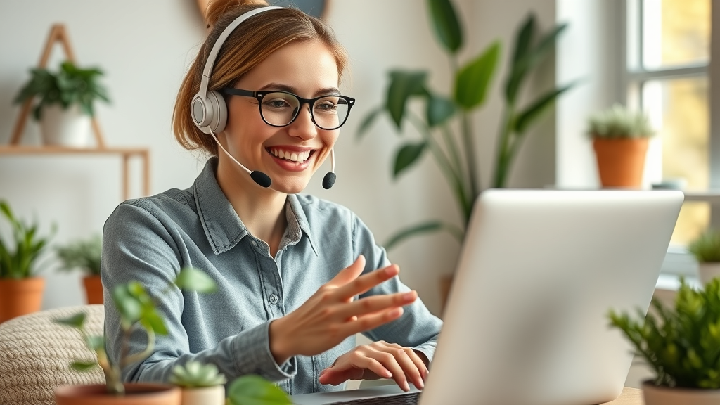 Customer service representative requesting testimonial from happy customer