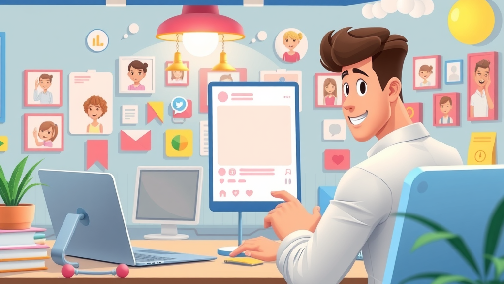 Engaging social media post mockups designed for Orlando brands, showing creative content and digital marketing interaction.
